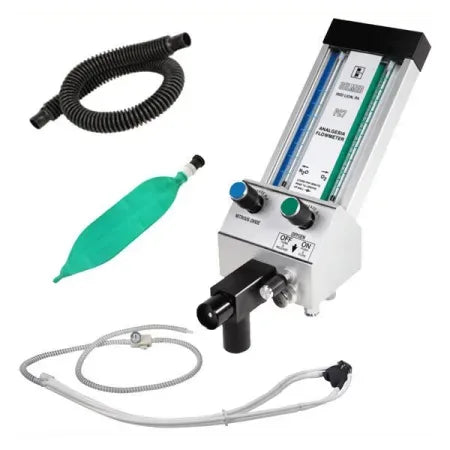 Belmed Flowmeter System with Scavenger Rubber Goods Model F100 - Dental Equipment Store