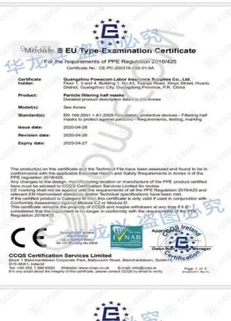 KN95 Powecom PPE Protective Face Mask 50 Pc Box - FDA ADA & CDC Approved - Dental Equipment Store