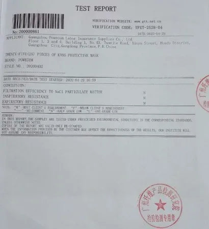 KN95 Powecom PPE Protective Face Mask 50 Pc Box - FDA ADA & CDC Approved - Dental Equipment Store