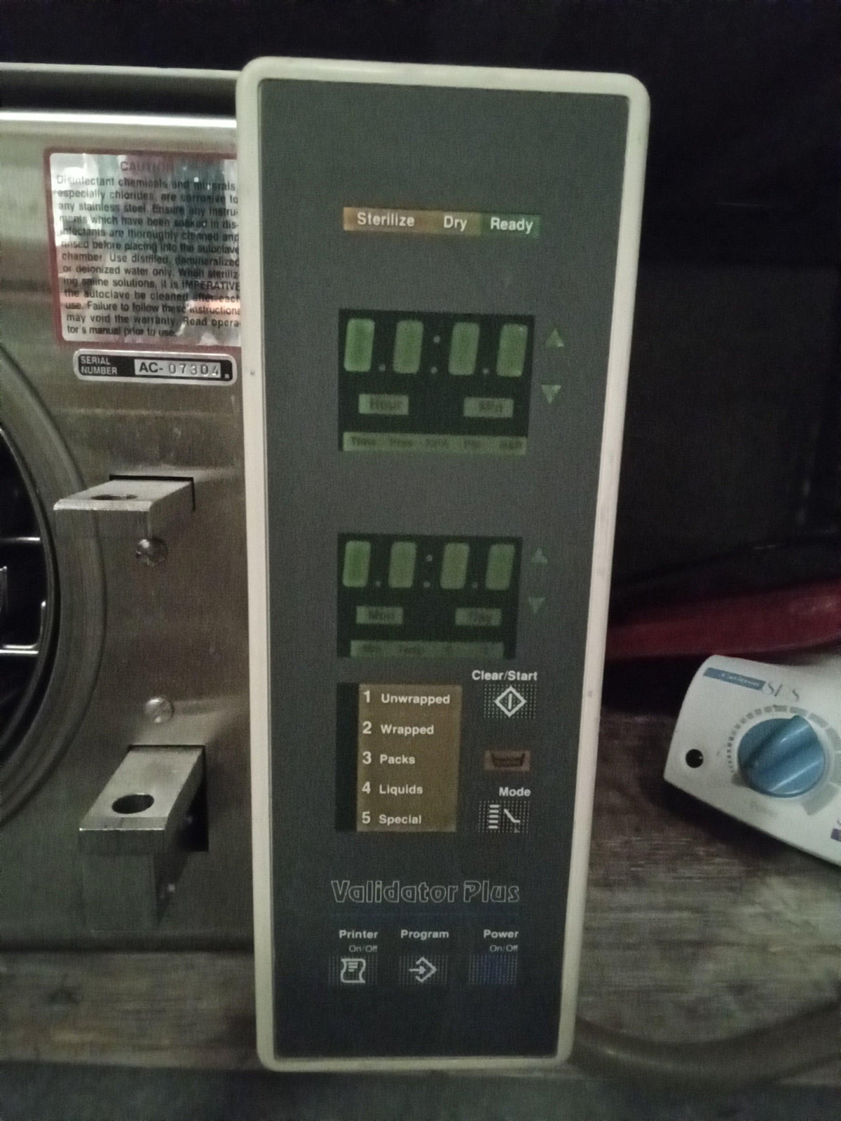 Pelton and Crane Validator Plus Autoclave