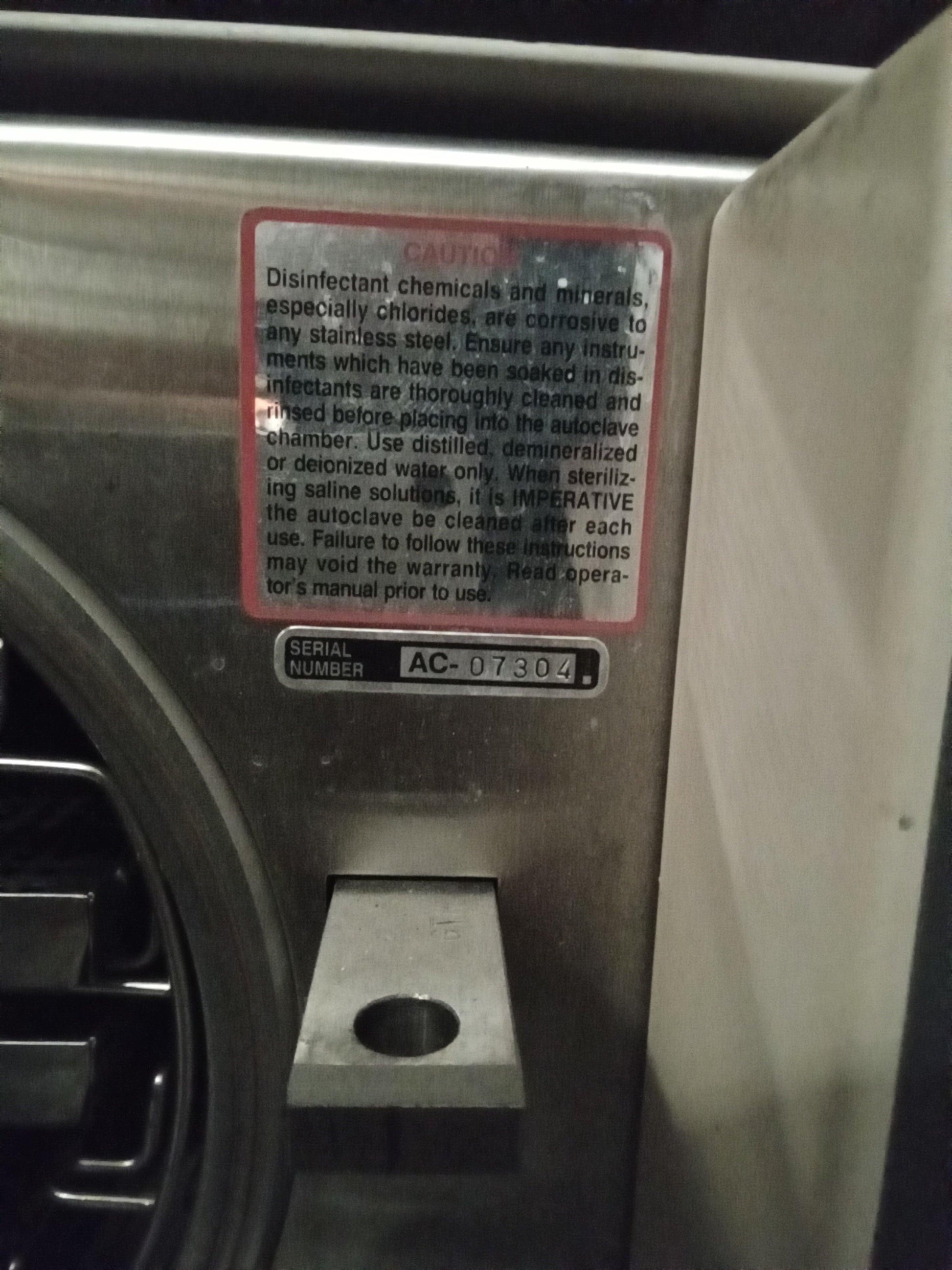 Pelton and Crane Validator Plus Autoclave - Dental Equipment Store