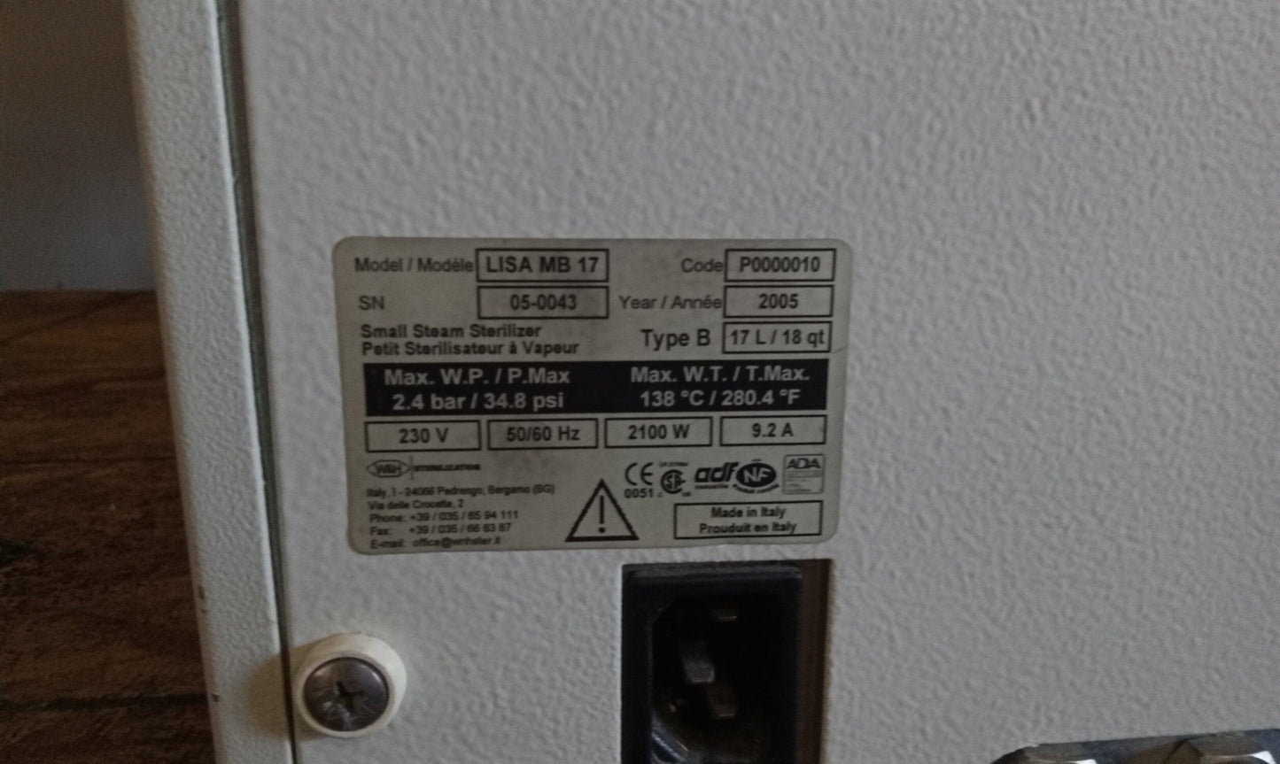 A-Dec W&H Lisa Autoclave - Dental Equipment Store