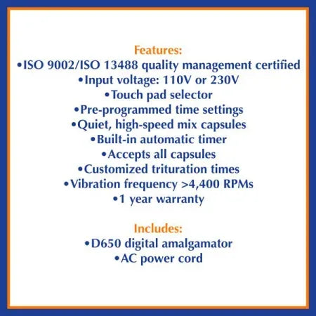 TPC Dental Digital Amalgamator D650N - Dental Equipment Store