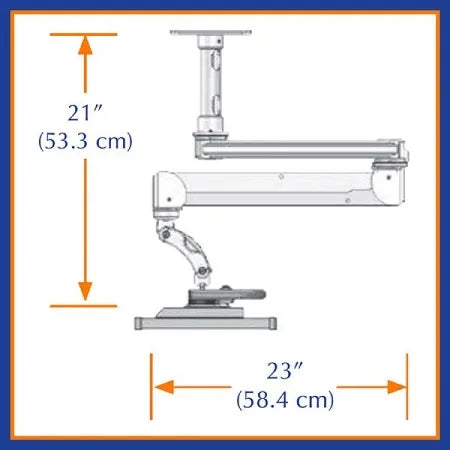 ICW T2EQ-C8X5 Pivoting Titan Elite Ceiling Mount - Dental Equipment Store