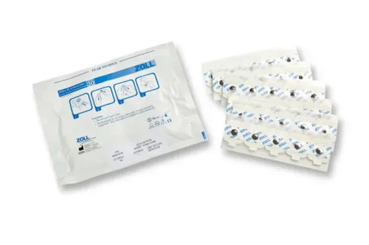 ECG Square Electrodes, 6 Strips of 5 Per Pouch/600 Per Case - Dental Equipment Store