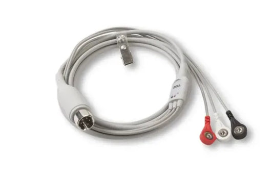Replacement 3-Lead ECG Patient Cable (6 ft) - Dental Equipment Store