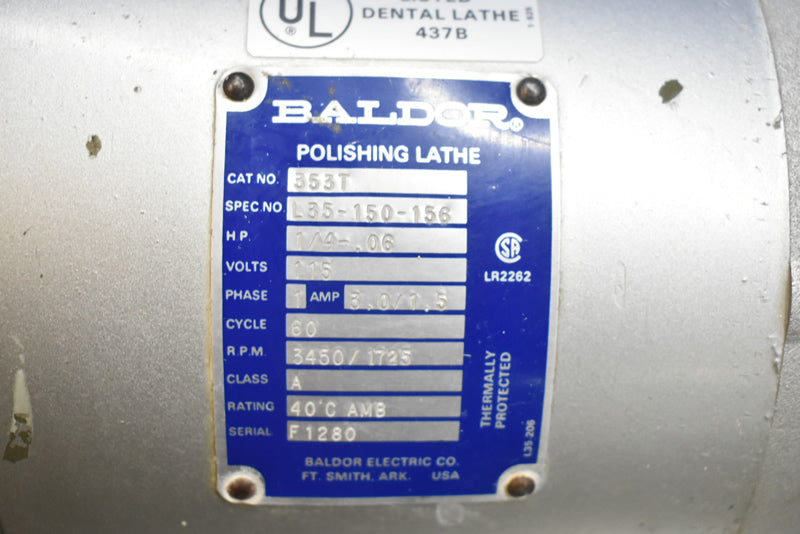 Baldor 437B Lathe - Dental Equipment Store