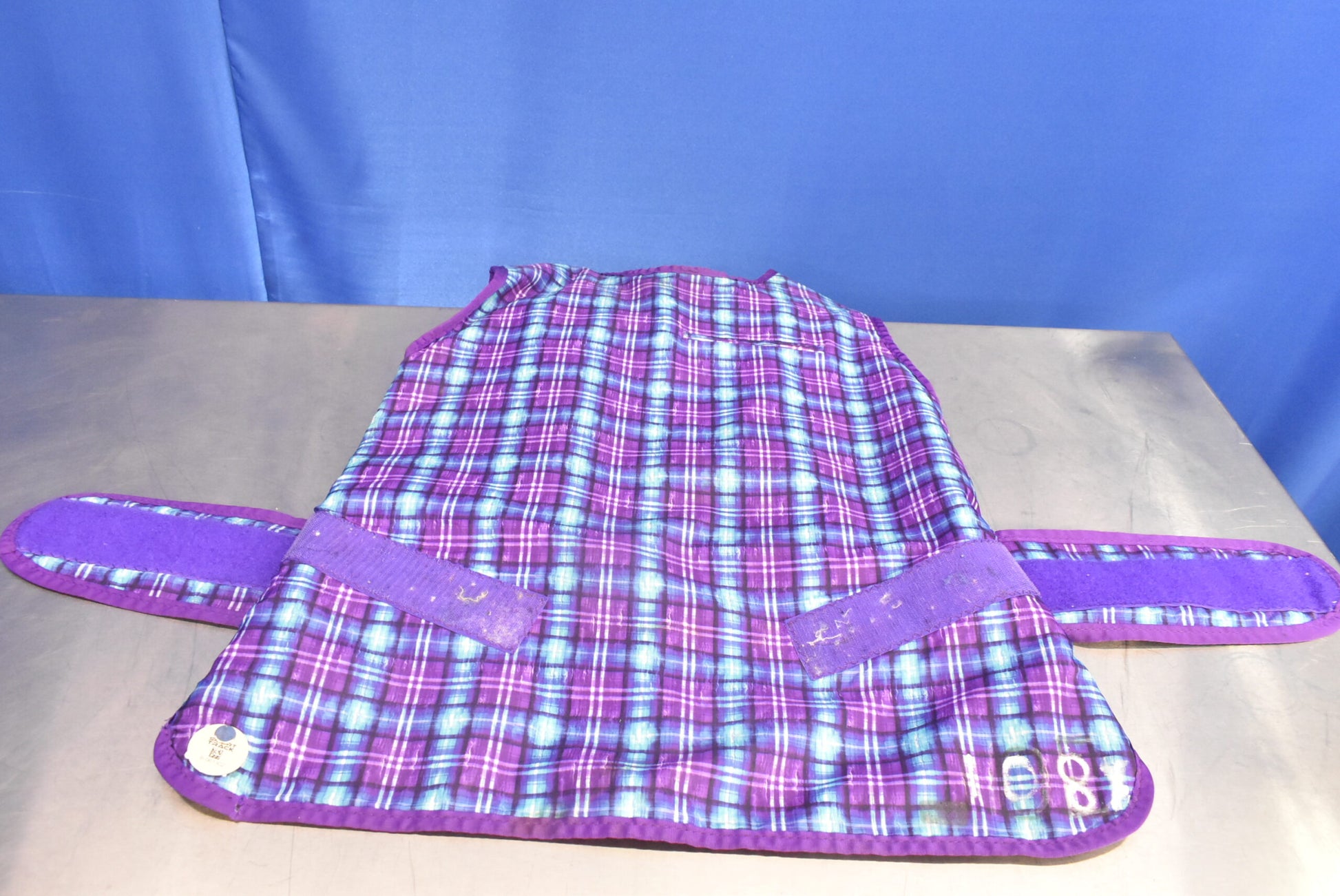 Infab Lead Apron Patch Pattern Pink and Blue - Dental Equipment Store