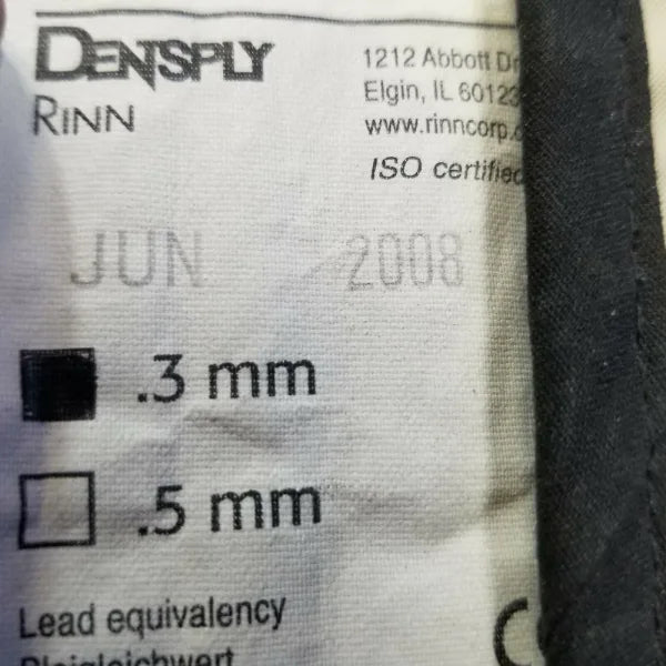 Dentsply Rinn .3mm X-ray Lead Protective Patient Cover Shield Apron - Dental Equipment Store