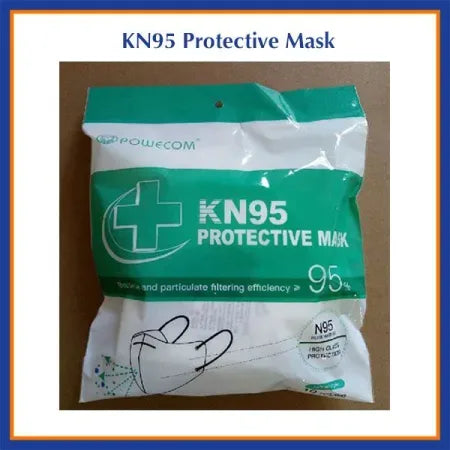 KN95 Powecom PPE Protective Face Mask 50 Pc Box - FDA ADA & CDC Approved - Dental Equipment Store