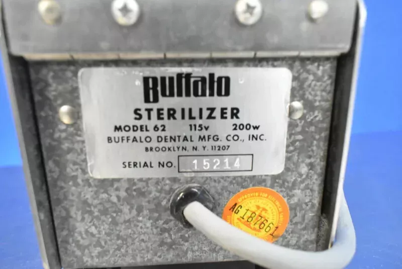 Buffalo Sterilizer Model 62 - Dental Equipment Store
