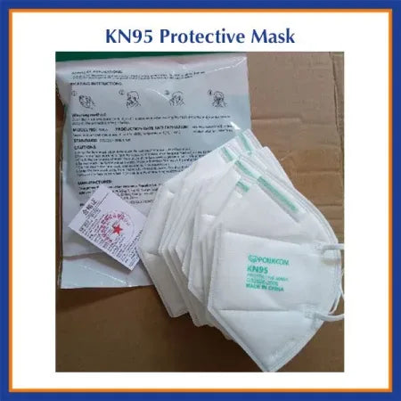 KN95 Powecom PPE Protective Face Mask 50 Pc Box - FDA ADA & CDC Approved - Dental Equipment Store