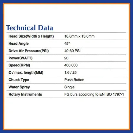 Beyes Maxso M200 Surgical 45 Midwest 4 Hole Connection HP2010 Model M200-45/M4 - Dental Equipment Store