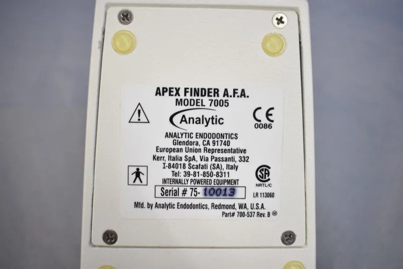 Analytic Endodontics Apex Finder A.F.A Model 7005 PN#700-537 - Dental Equipment Store