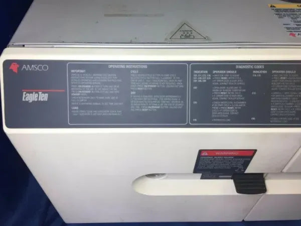 AMSCO Eagle Ten Dental Autoclave Fully Refurbished - American Sterilizer Company - Dental Equipment Store