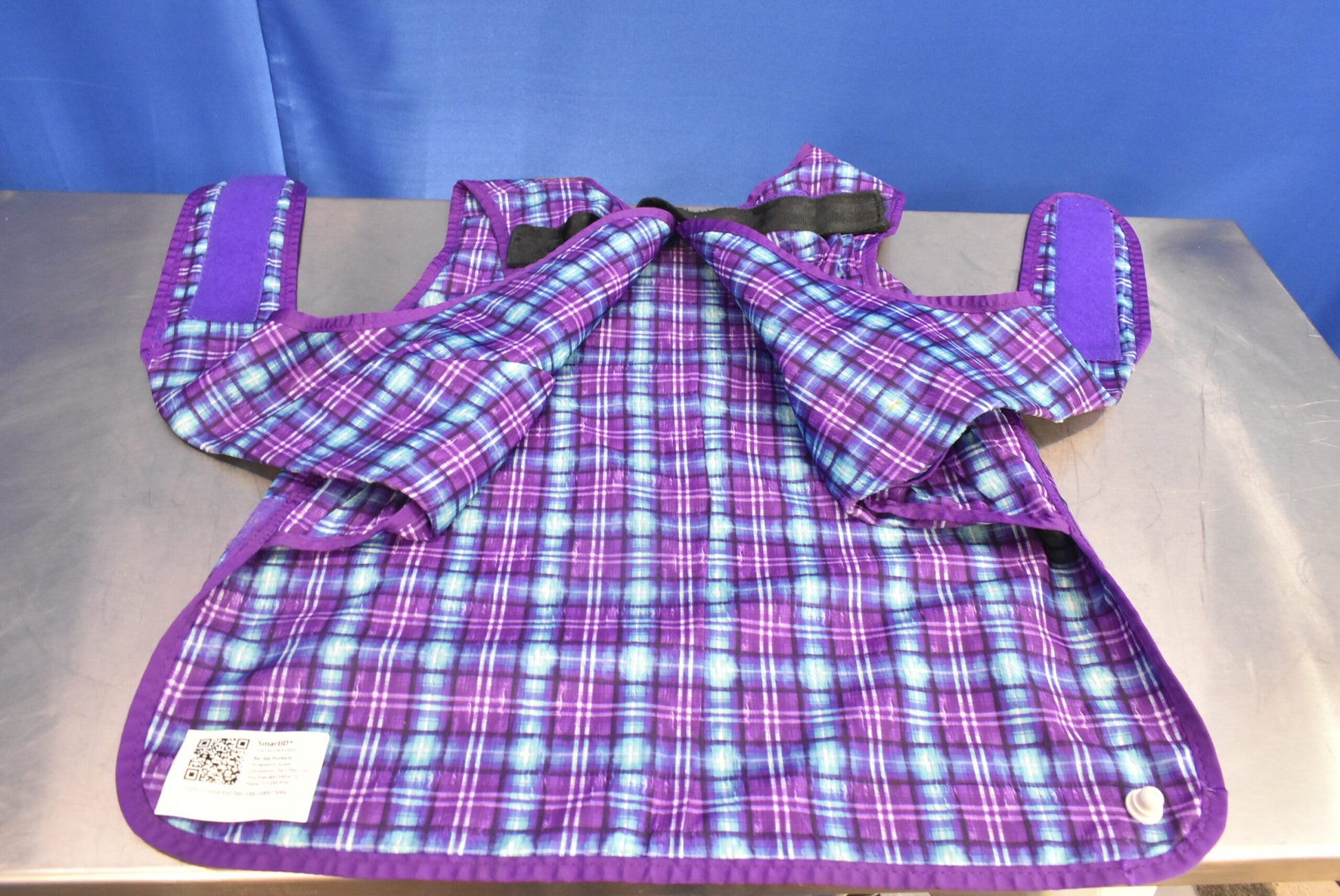 Infab Lead Apron Patch Pattern Pink and Blue - Dental Equipment Store