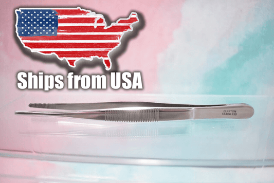 Clayton Stainless Steel Surgical tweezers - Dental Equipment Store
