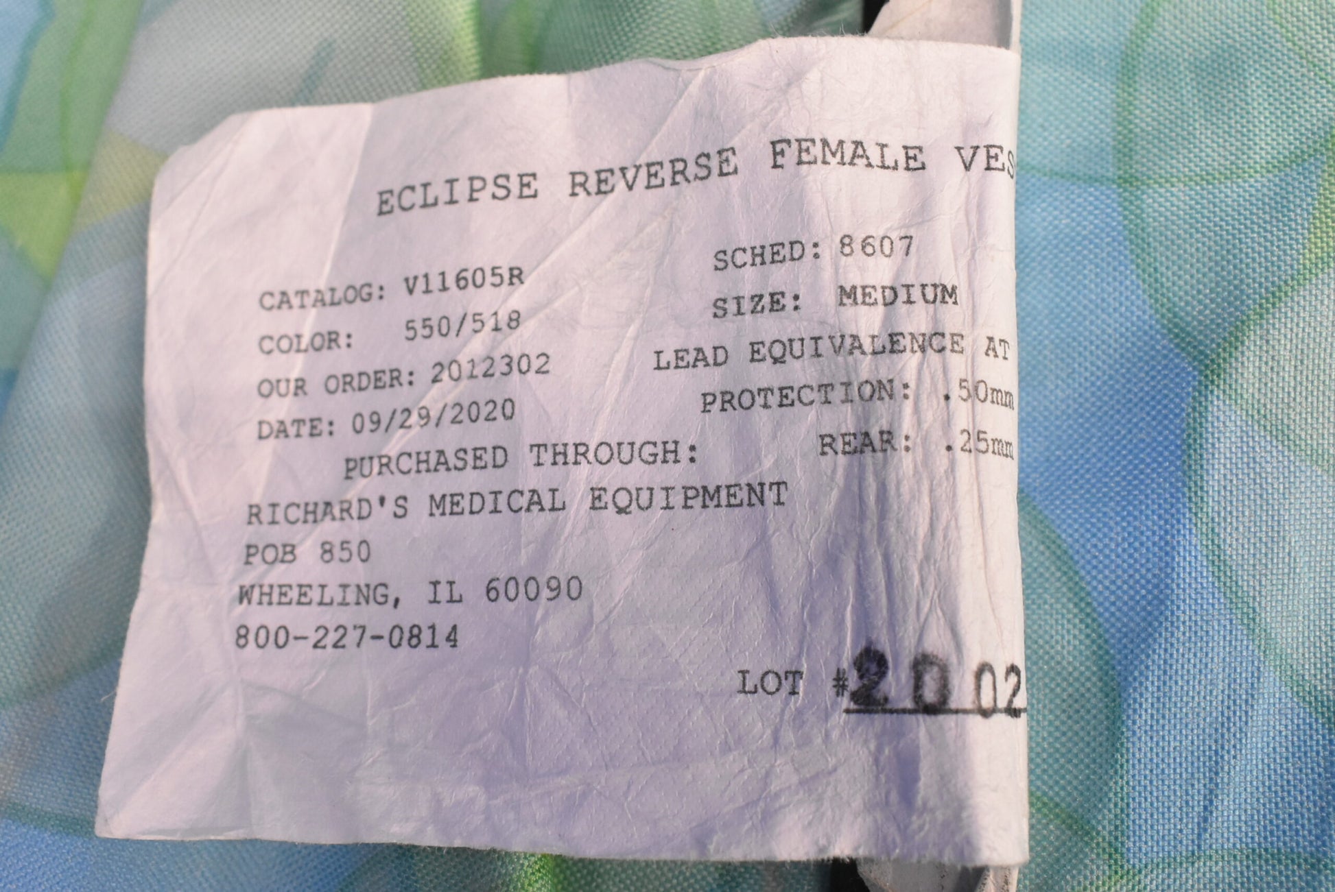 Bar Ray Eclipse Reverse Female Vest - Dental Equipment Store