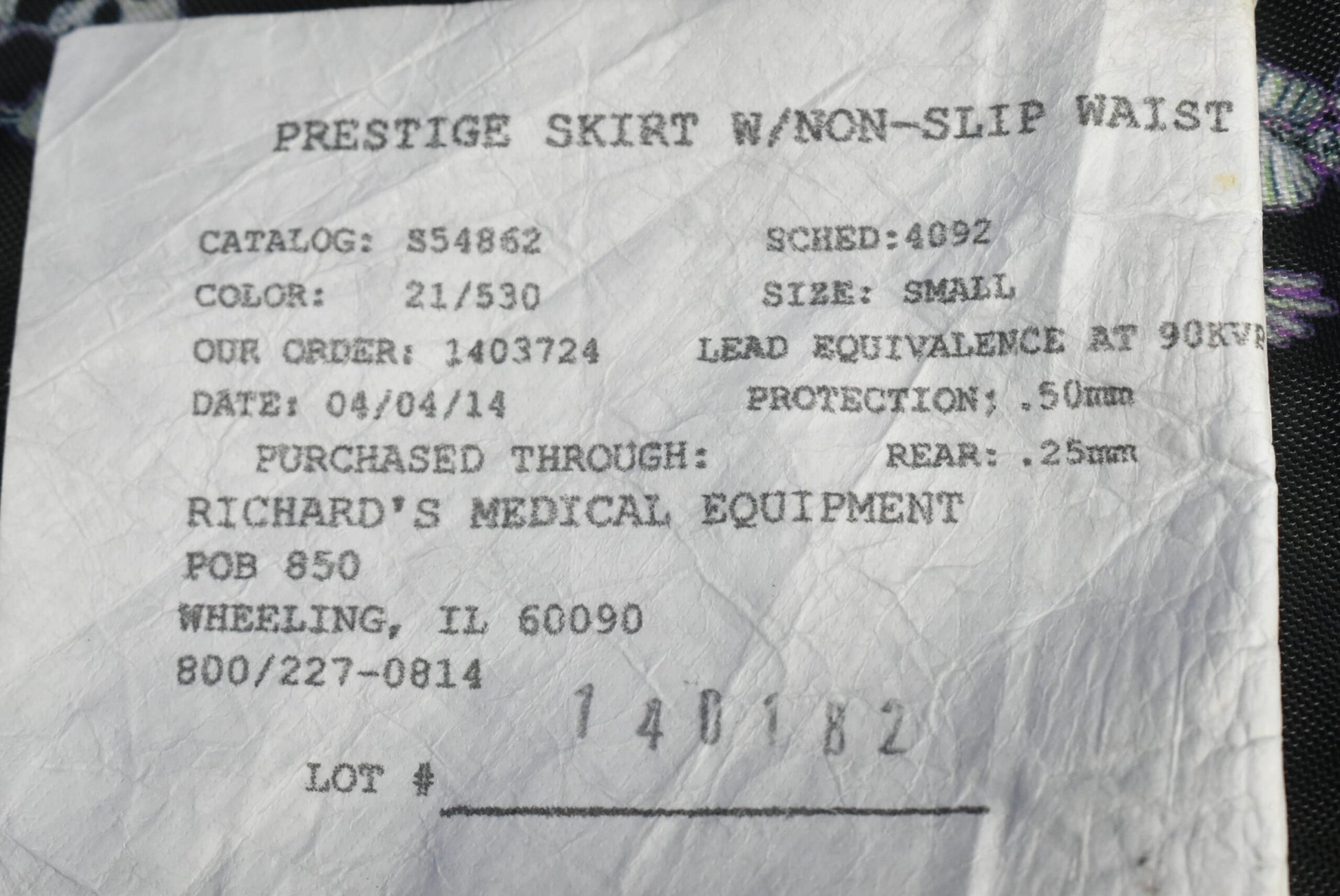 Bar Ray Prestige Skirt with Non-Slip Waist .50mm - Dental Equipment Store