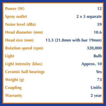 Bien-Air Prestige L Handpiece Model 1600380-001 - Dental Equipment Store