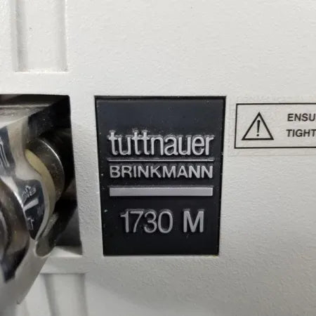 Tuttnauer Brinkmann 1730M Manual Autoclave Steam Sterilizer - Dental Equipment Store
