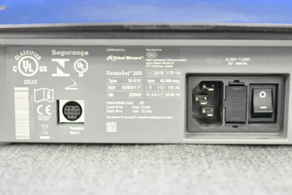 Nobel Biocare Osseoset 200 Motor with Foot Pedal & Handpiece image 2