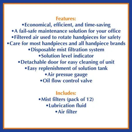 TPC Dental Handpiece Cleaning and Lubrication System H6000 - Dental Equipment Store