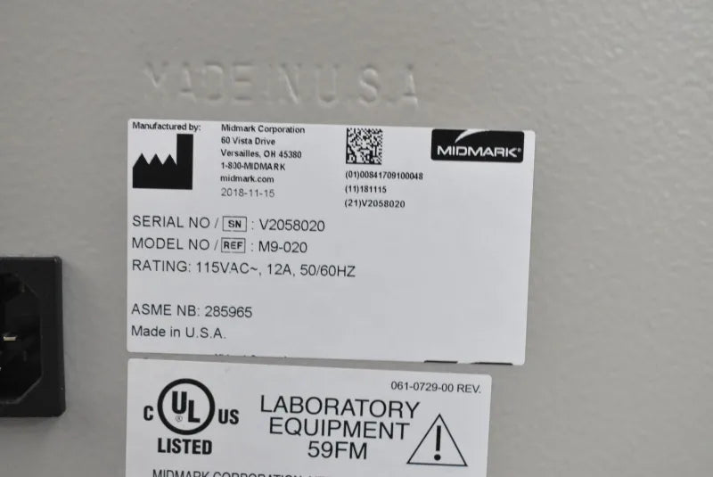Midmark M9 UltraClave Refurbished Automatic Sterilizer - Dental Equipment Store