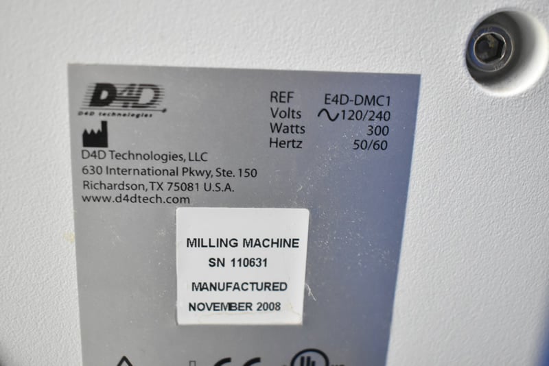 D4D E4 Dentist Milling Machine - E4D-DMC1 - Dental Equipment Store
