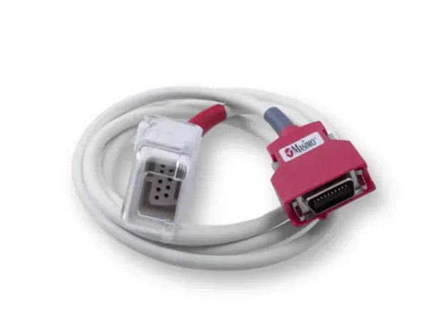 Red LNC-4, 4 ft Reusable Patient Cable - Dental Equipment Store