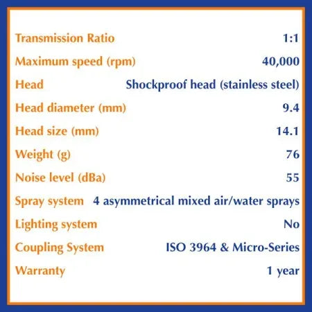Bien-Air EVO. 15 CA 1.1L Micro-Series Slowspeed Handpiece Model 1600938-001 image 1