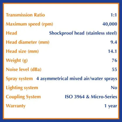 Bien-Air EVO. 15 CA 1.1L Micro-Series Slowspeed Handpiece Model 1600938-001 image 1