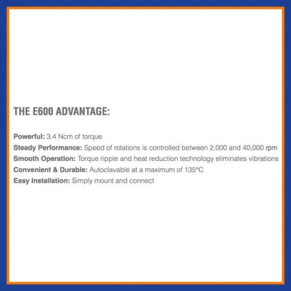 Beyes Maxso E600 Built-In Electric Micromotor System MT6002 Model M600B - Dental Equipment Store