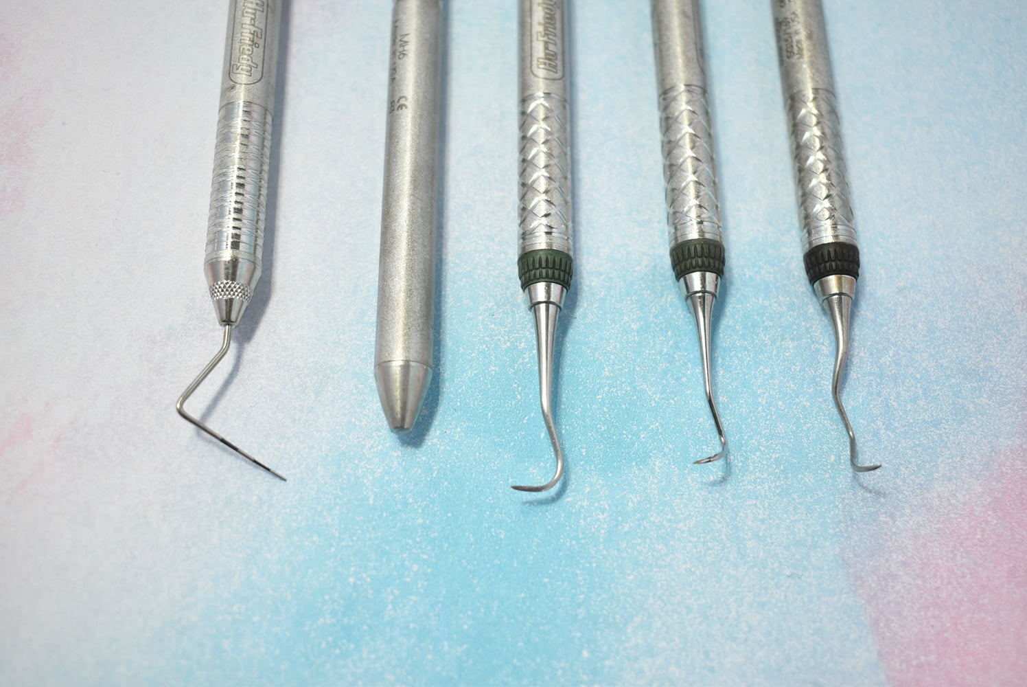 Explorer / Probe, Mirror & 3 Scalars - Hu Friedy Dental Instruments image 1