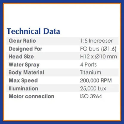Beyes Maxso X99L 1:5 Ratio Fiber-Optic 4 Port Spray SL3025 - Dental Equipment Store