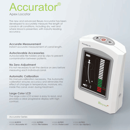 Beyes Accurator Apex Locator Model AL2010 - Dental Equipment Store