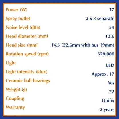 Bien-Air Bora LED LK Dental Handpiece Model 1600732-001 image 2