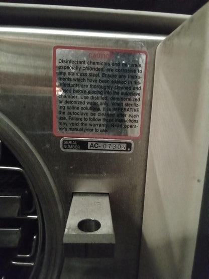 Pelton and Crane Validator Plus Autoclave - Dental Equipment Store