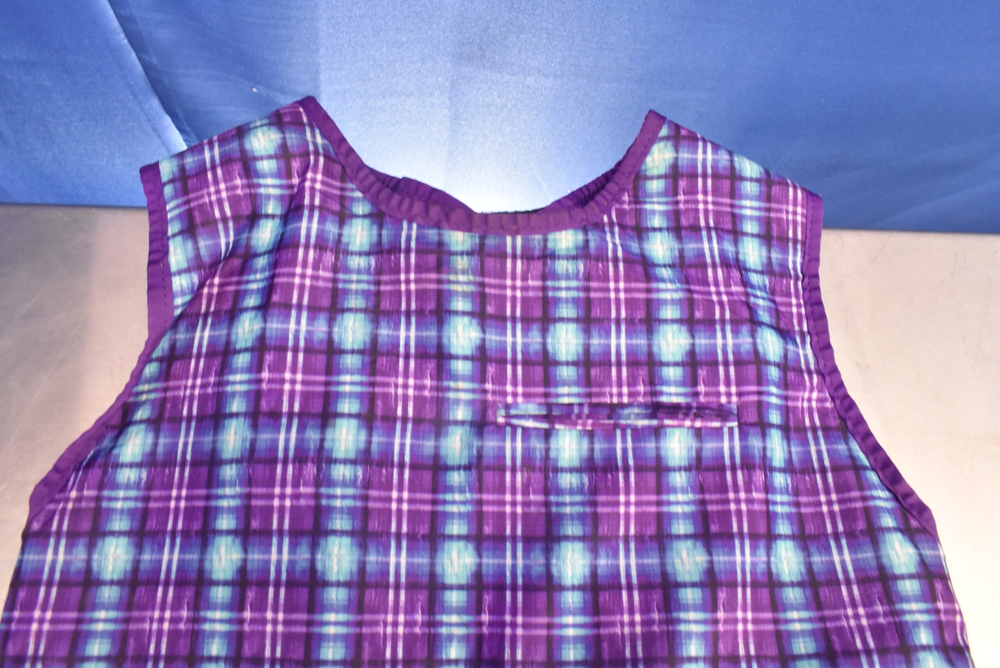 Infab Lead Apron Patch Pattern Pink and Blue image 1