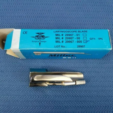 Miller Laryngoscope Stainless Steel Blade #000 image 1