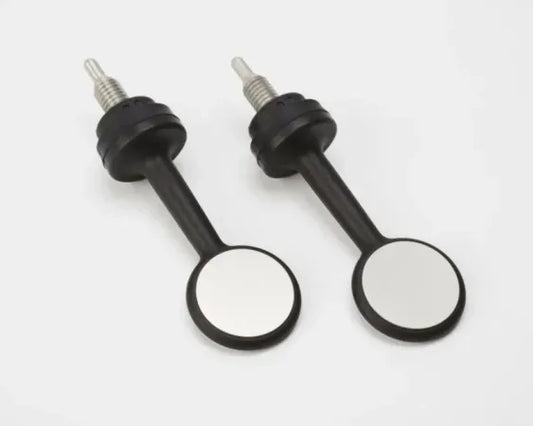 Over Molded Internal Electrode Paddles, 1.0" (2.6 cm) Dia. By 3.9" (10.0 cm) Short Pair, Pediatric image 0