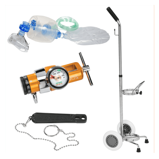 Belmed Emergency Manual Resuscitator Kit Portable System with Cart E100 image 0