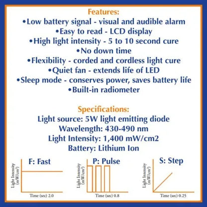 TPC Dental LED 60N Cordless Curing Light System ALED60N 