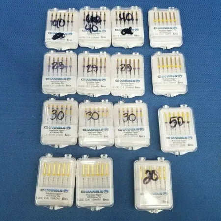 Channels PT Precision Taper Dental NiTi Rotary File Variety Size Lot image 0
