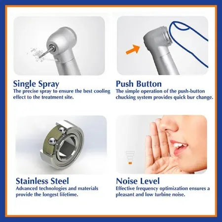 Beyes Maxso M200E Smart Midwest 4 Hole Connection Mini Head HP2105 Model M200E-M/M4 - Dental Equipment Store