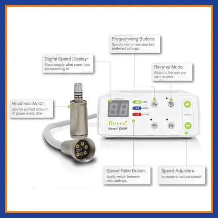 Beyes Maxso E600 Electric Micromotor System MT6001 Model M600P - Dental Equipment Store