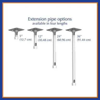 ICW ELQ5120-C8X12 Elite Quick Link Single Arm LCD Ceiling Mount with a 12" ext image 2