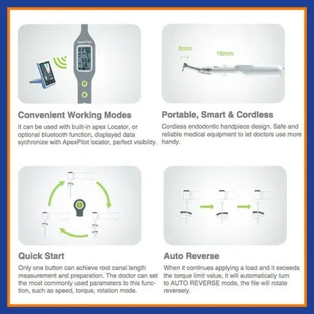 Apex All in One Endodontic Cordless Handpiece Model AL2020 - Dental Equipment Store