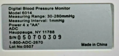 American Diagnostic Corporation Blood Pressure Model 6014 image 7