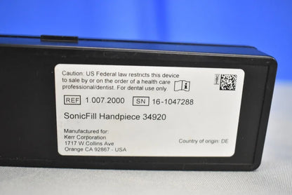KERR SonicFill Dental Handpiece / Sonic Fill 34920 image 1